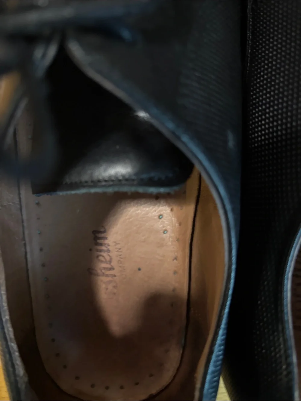 Florsheim Black Leather Cap-Toe Derby Shoes